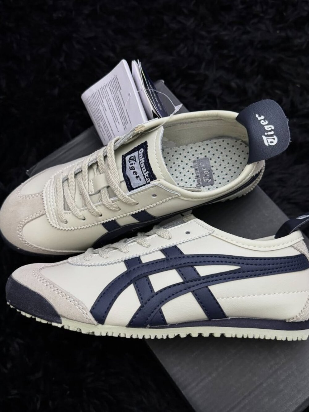 Onitsuka Tiger Mexico 66 Navy Blue Retro Casual Sneakers for Women